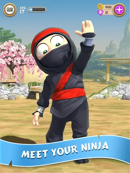 Clumsy Ninja (Кламзи Ниндзя)  [МОД Много монет] Screenshot 1