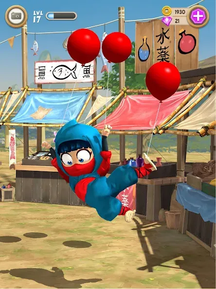 Clumsy Ninja (Кламзи Ниндзя)  [МОД Много монет] Screenshot 3