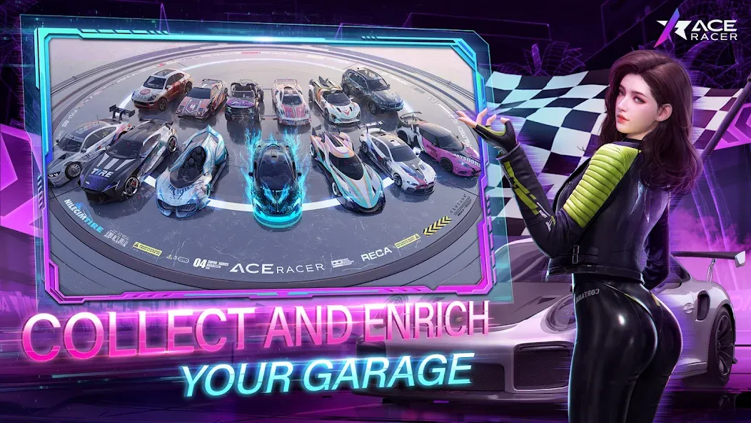 Ace Racer (Эйс Рейсер)  [МОД Бесконечные деньги] Screenshot 2