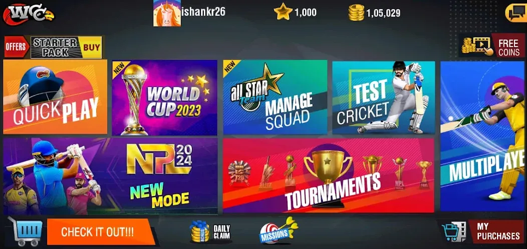 World Cricket Championship 2 (Ворлд Крикет Чемпионшип 2)  [МОД Unlimited Money] Screenshot 5