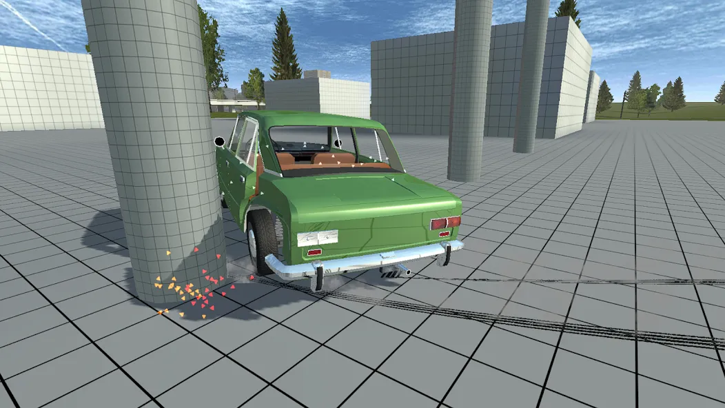 Simple Car Crash Physics Sim (Симулятор физики простого автомобильного столкновения)  [МОД Mega Pack] Screenshot 1