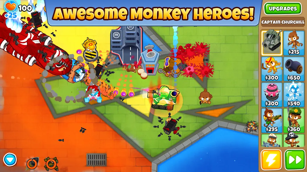 Bloons TD 6 (Блунс ТД 6)  [МОД Бесконечные монеты] Screenshot 1