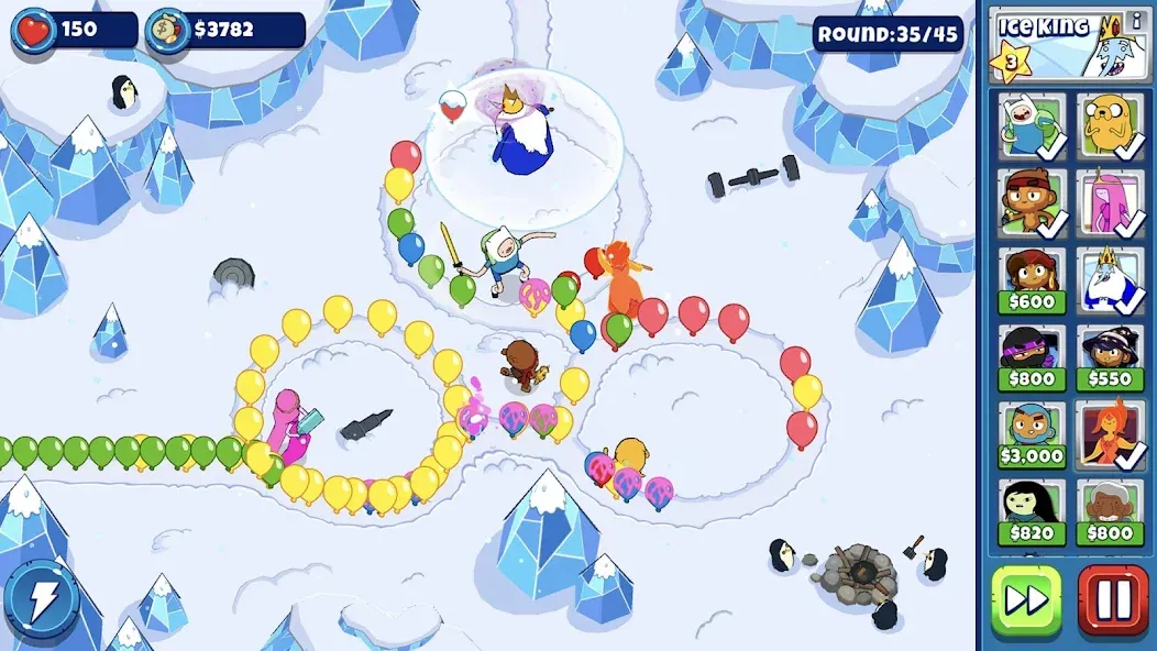 Bloons Adventure Time TD (Блунс Приключения Времени ТД)  [МОД Все открыто] Screenshot 1