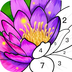 Взломанная Color Time - Paint by Number (Колор Тайм)  [МОД Меню] - последняя версия apk на Андроид