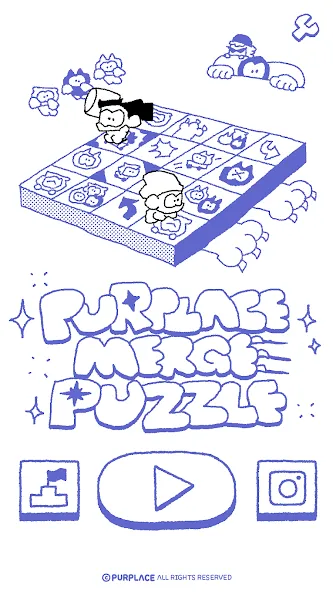 PURPLACE Merge Puzzle (Парплейс Мрдж Паззл)  [МОД Много денег] Screenshot 1