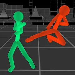 Скачать взломанную Stickman Fighting Neon Warrior  [МОД Unlocked] - последняя версия apk на Андроид