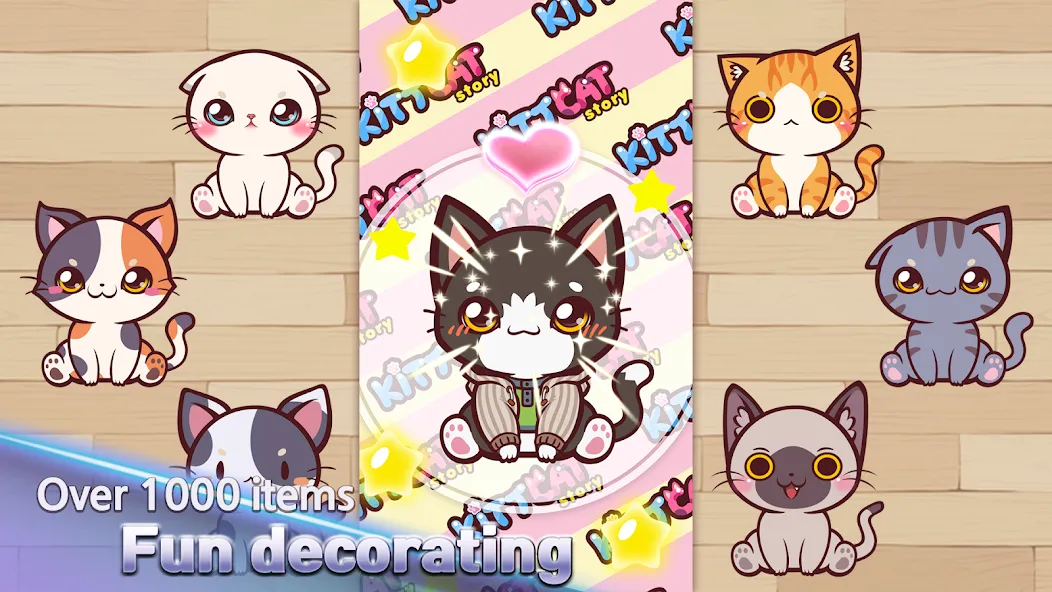 KittCat Story : Cat Maker (Киткэт Стори)  [МОД Много денег] Screenshot 5