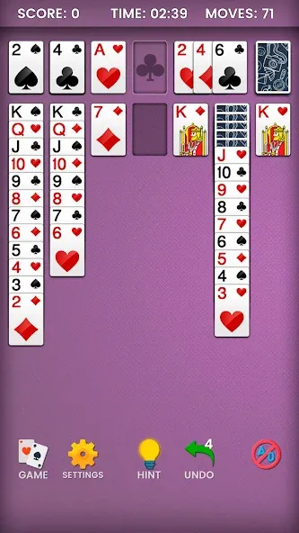 Klondike Solitaire (Клондайк солитер)  [МОД Много денег] Screenshot 3