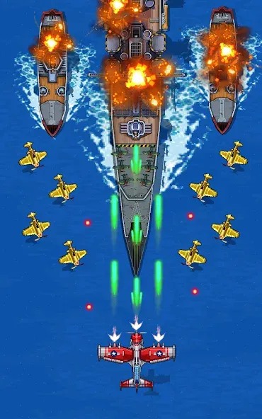 1945 Air Force: Airplane games (тысяча девятьсот сорок пять)  [МОД Меню] Screenshot 1