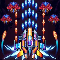 Взломанная Galaxiga Arcade Shooting Game (Галаксига)  [МОД Много монет] - полная версия apk на Андроид