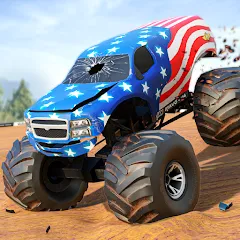 Скачать взлом Fearless US Monster Truck Game (Фирлесс ЮЭС Монстер Трак Гейм)  [МОД Меню] - стабильная версия apk на Андроид