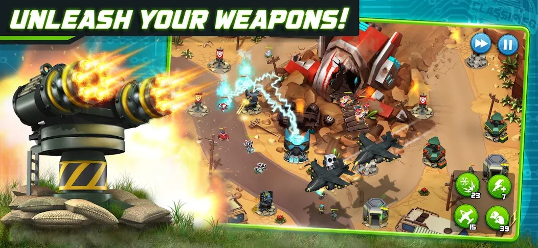 Alien Creeps - Tower Defense (Эйлиен Крипс ТД)  [МОД Unlimited Money] Screenshot 1