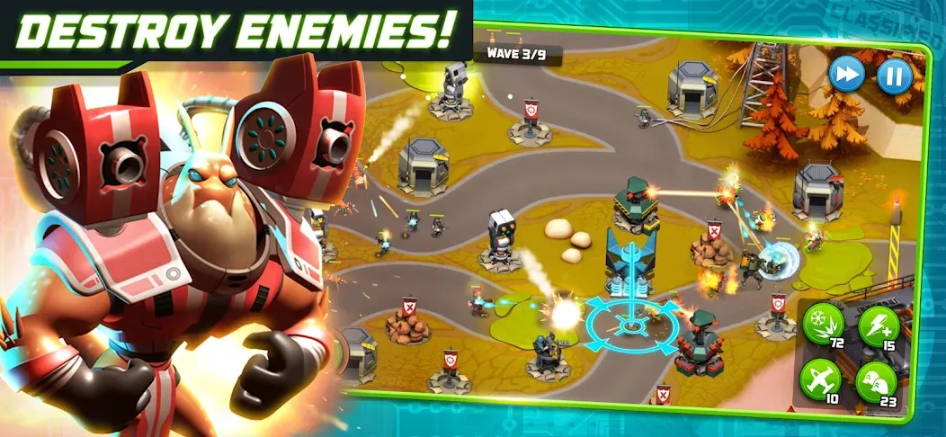 Alien Creeps - Tower Defense (Эйлиен Крипс ТД)  [МОД Unlimited Money] Screenshot 2