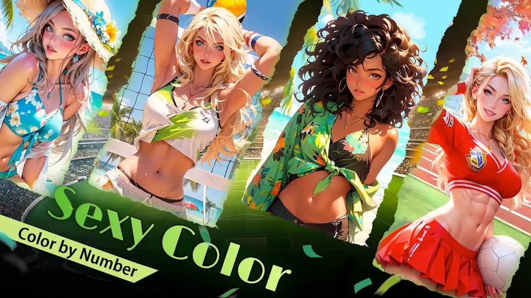 Adult Sexy Coloring Games  [МОД Много монет] Screenshot 3