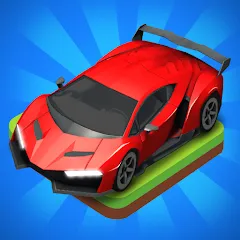 Скачать взломанную Merge Car - Idle Merge Cars (Мердж Кар)  [МОД Unlocked] - полная версия apk на Андроид