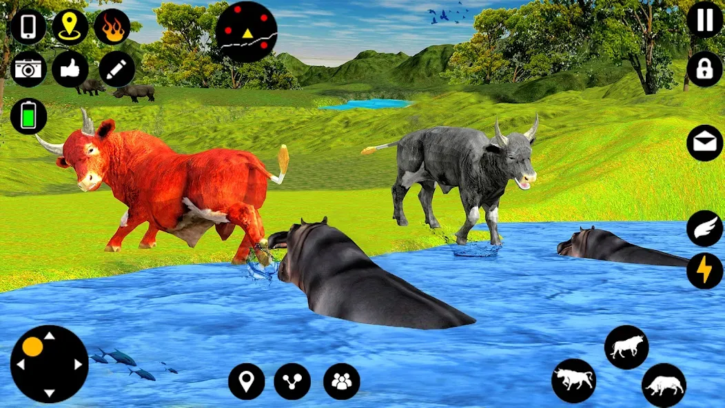 Angry Bull Attack Fight Games (Ангри Булл Атак Файт Геймс)  [МОД Много денег] Screenshot 4