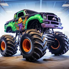 Скачать взломанную Monster truck: Extreme racing  [МОД Много денег] - полная версия apk на Андроид