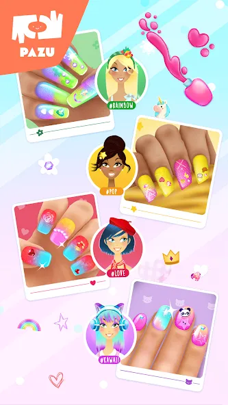 Girls Nail Salon - Kids Games  [МОД Menu] Screenshot 5