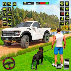 Взломанная Offroad 4x4 Jeep Driving Game  [МОД Все открыто] - полная версия apk на Андроид