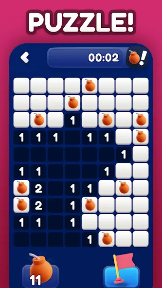 Minesweeper Bomb Mines Game (Майнсвипер разблокирует уровни Марка)  [МОД Много денег] Screenshot 2