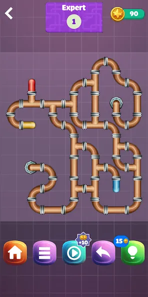 Pipe Puzzle Connect (Пайп Пазл Коннект)  [МОД Все открыто] Screenshot 4