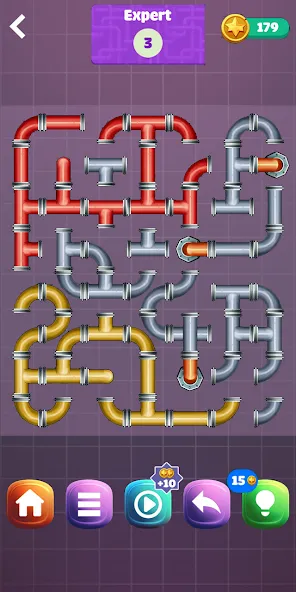 Pipe Puzzle Connect (Пайп Пазл Коннект)  [МОД Все открыто] Screenshot 5