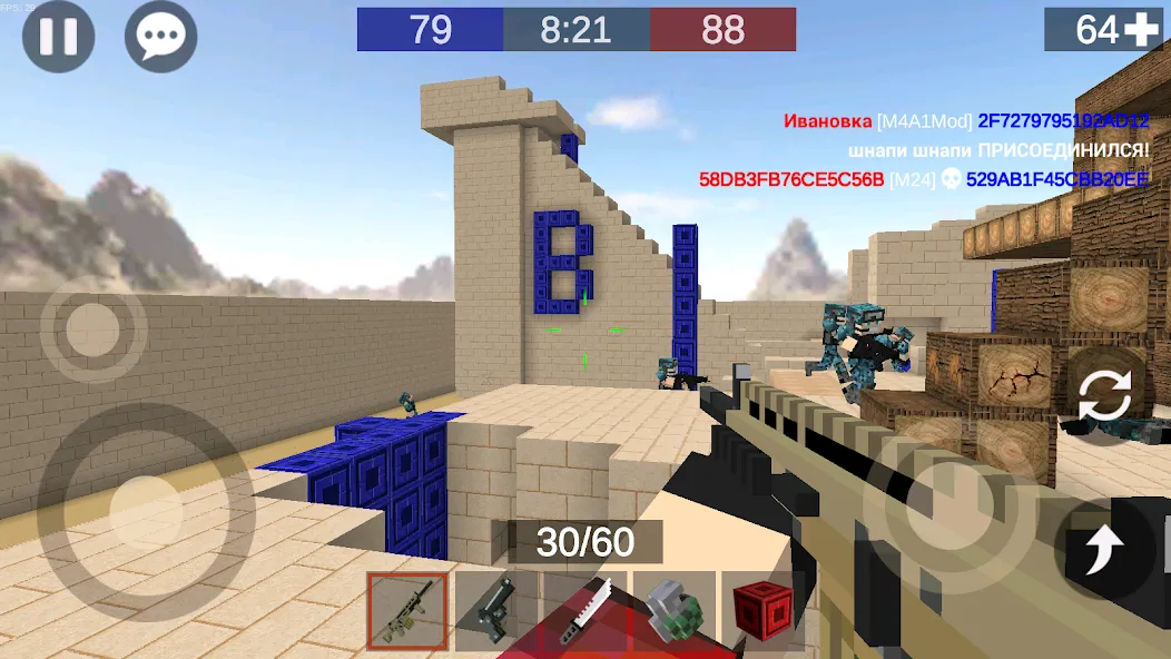 Pixel Combats 2: Gun games PvP  [МОД Unlimited Money] Screenshot 5