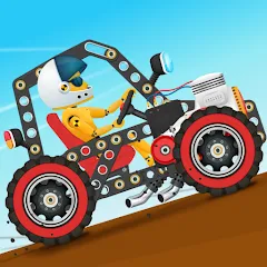 Скачать взлом Car Builder & Racing for Kids  [МОД Menu] - последняя версия apk на Андроид