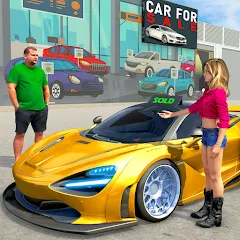 Взломанная Car Dealership Car Saler (Драйвинг Скул Сити Кар Геймс)  [МОД Много монет] - последняя версия apk на Андроид