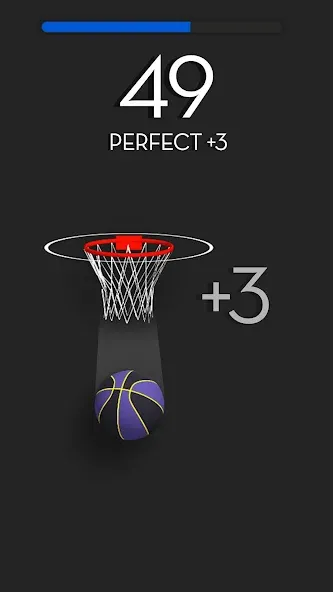 Dunk Stroke-3D Basketball (Дунк Строк)  [МОД Бесконечные деньги] Screenshot 2