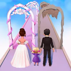 Скачать взломанную Family Town: Match-3 Makeover (Фэмили Таун)  [МОД Mega Pack] - последняя версия apk на Андроид