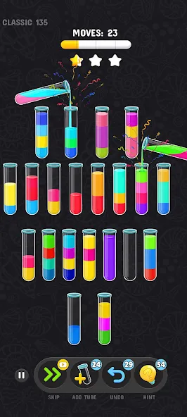 Color Water Sort Puzzle Games (Цветные игры сортировки воды)  [МОД Menu] Screenshot 3