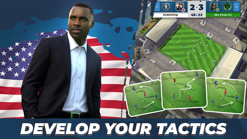 Soccer - Matchday Manager 24 (Матчдей Футбольный Менеджер 2023)  [МОД Бесконечные монеты] Screenshot 2