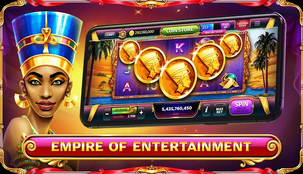 Caesars Slots: Casino Games (Сизарс Слотс)  [МОД Бесконечные монеты] Screenshot 5