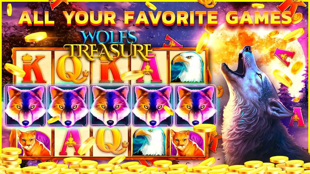 Legandary slots Casino Games  [МОД Много денег] Screenshot 1