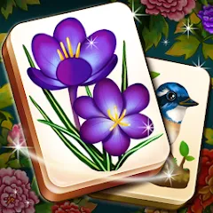 Скачать взломанную Mahjong Blossom Solitaire  [МОД Много денег] - полная версия apk на Андроид