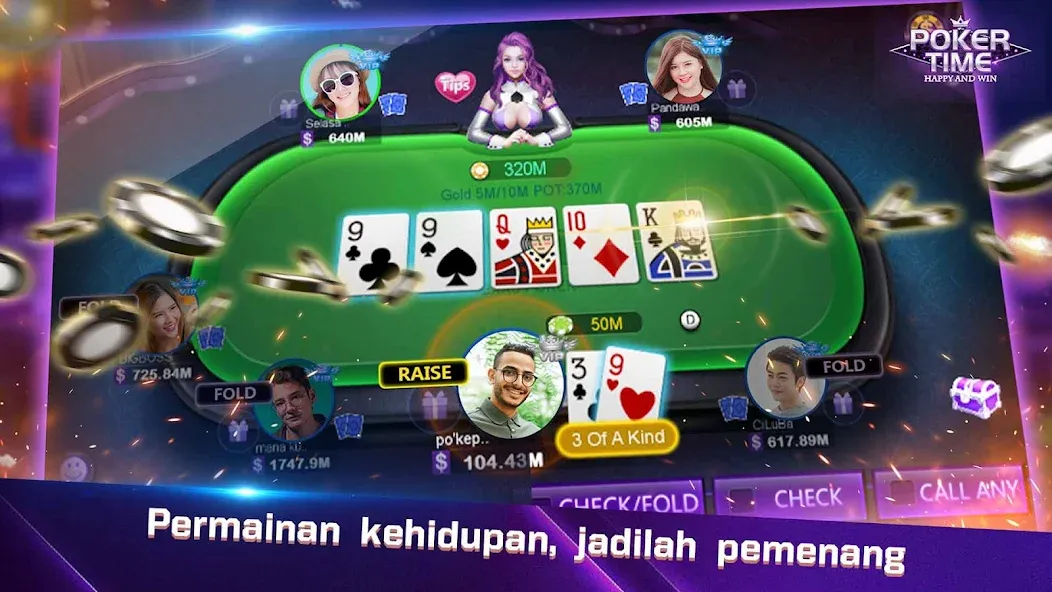 Poker Time- Pulsa Texas Holdem (Покер Тайм)  [МОД Все открыто] Screenshot 3