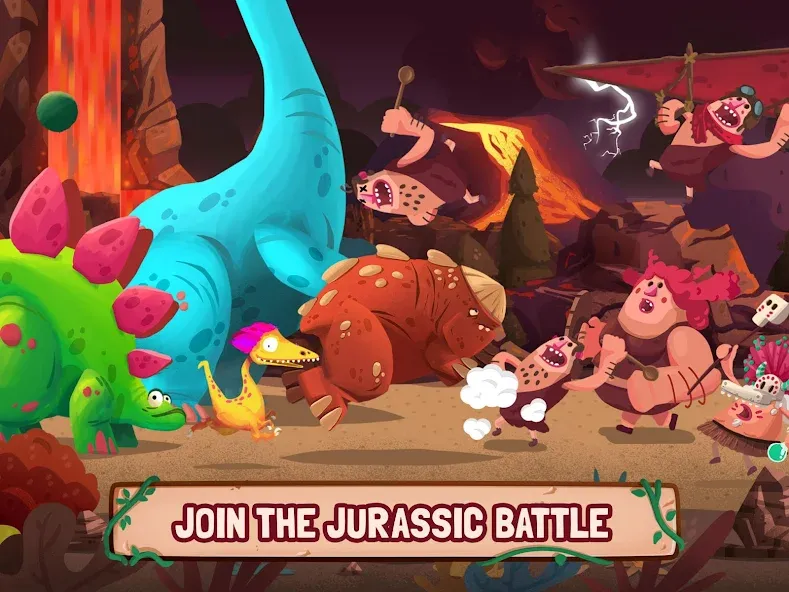 Dino Bash: Dinosaur Battle (Дино Баш)  [МОД Много денег] Screenshot 5