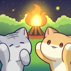 Скачать взломанную Cat Forest - Healing Camp  [МОД Много денег] - стабильная версия apk на Андроид