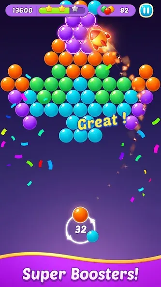 Bubble Shooter Gem Puzzle Pop (Бабл Шутер Драгоценный камень)  [МОД Все открыто] Screenshot 2