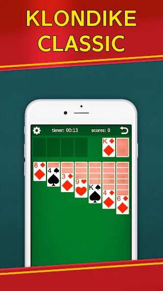 Classic Solitaire Klondike  [МОД Unlocked] Screenshot 1