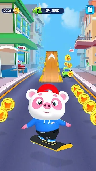 Piggy Panda Run: Fun Game  [МОД Unlimited Money] Screenshot 3