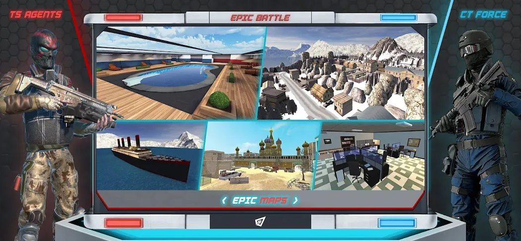 Epic Battle CS:FPS Mobile Game  [МОД Mega Pack] Screenshot 2