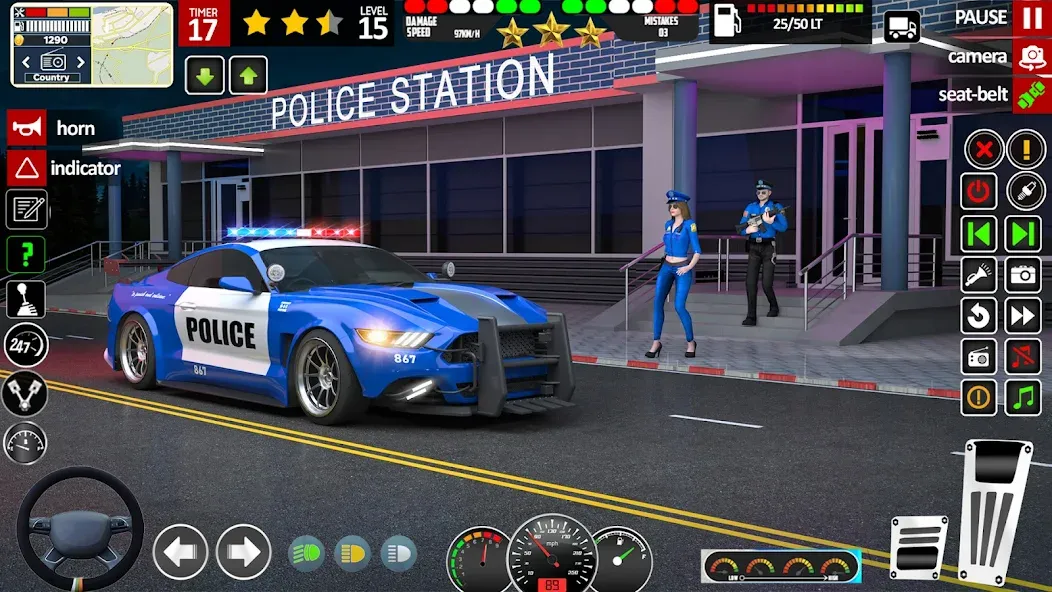 City Police Car Driving Games  [МОД Бесконечные деньги] Screenshot 1