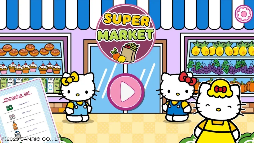 Hello Kitty: Kids Supermarket (Хеллоу Китти)  [МОД Бесконечные монеты] Screenshot 1