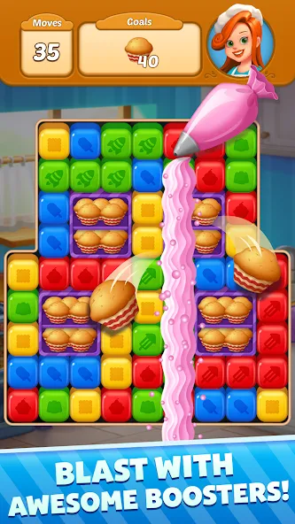 Sweet Cube Blast (Свит Кьюб Бласт)  [МОД Много денег] Screenshot 4