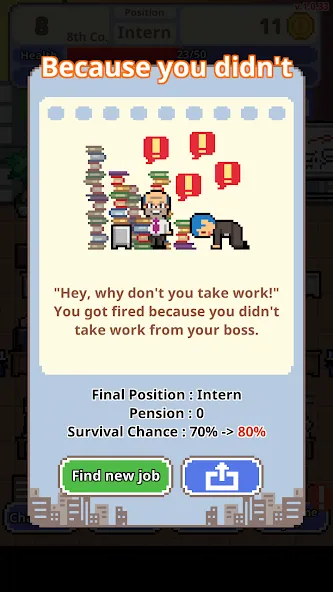 Don't get fired!  [МОД Много монет] Screenshot 3