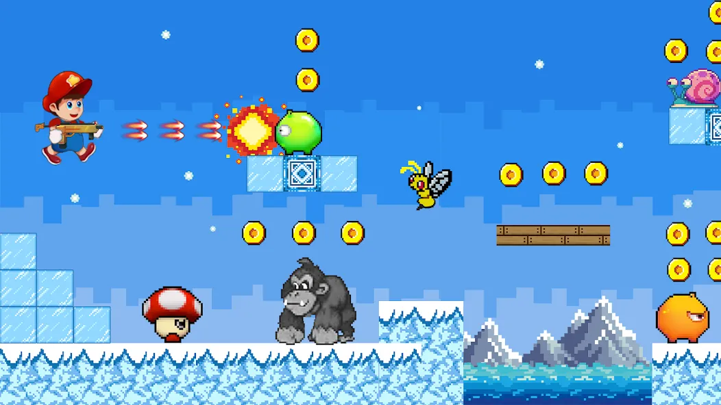 Super Mano : Adventure Jump (упер кэт ган)  [МОД Меню] Screenshot 5