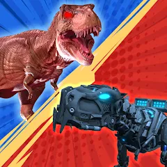 Взлом Dinosaur Monster Fight Battle (Бамбам Монстр Против 100 Дверей)  [МОД Все открыто] - полная версия apk на Андроид