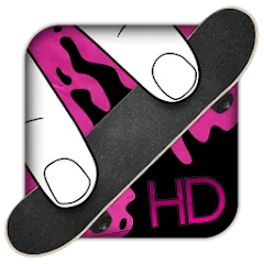 Скачать взломанную Fingerboard HD Skateboarding (Фингерборд ХД скейтбординг)  [МОД Menu] - стабильная версия apk на Андроид